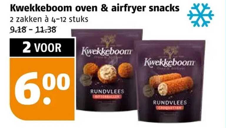 Kwekkeboom oven & airfryer snacks