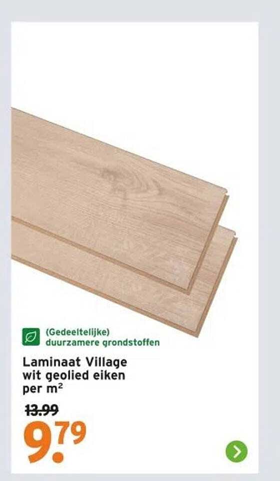 Laminaat Village wit geolied eiken per m²