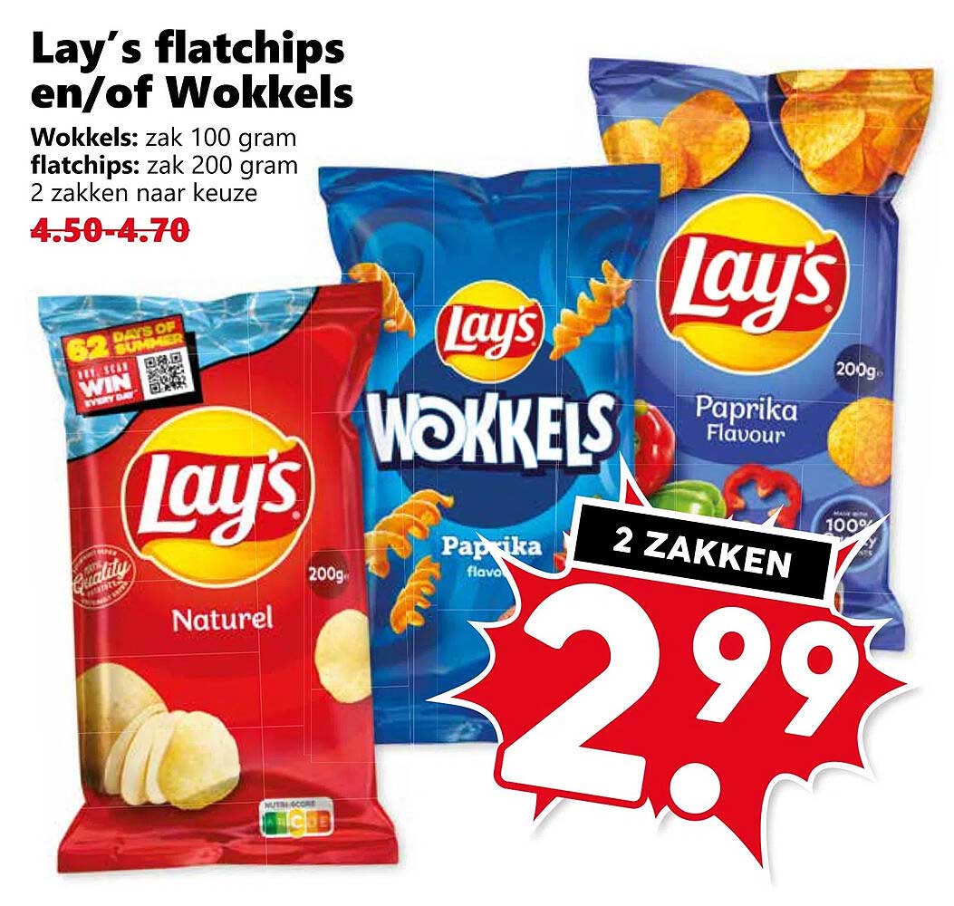 Lay’s flatchips en/of Wokkels