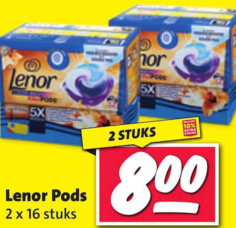 Lenor Pods 2 x 16 stuks
