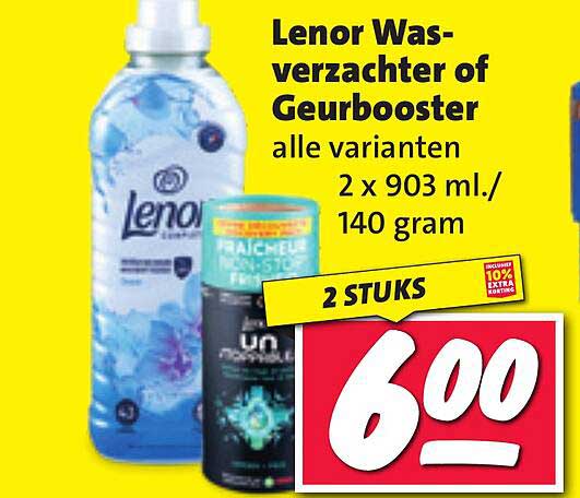 Lenor Wasverzachter of Geurbooster alle varianten 2 x 903 ml./ 140 gram