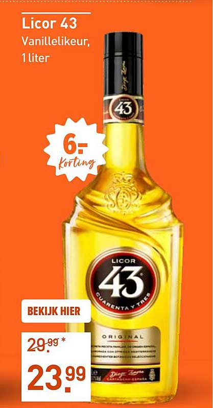 Licor 43 Vanille-likeur, 1 liter
