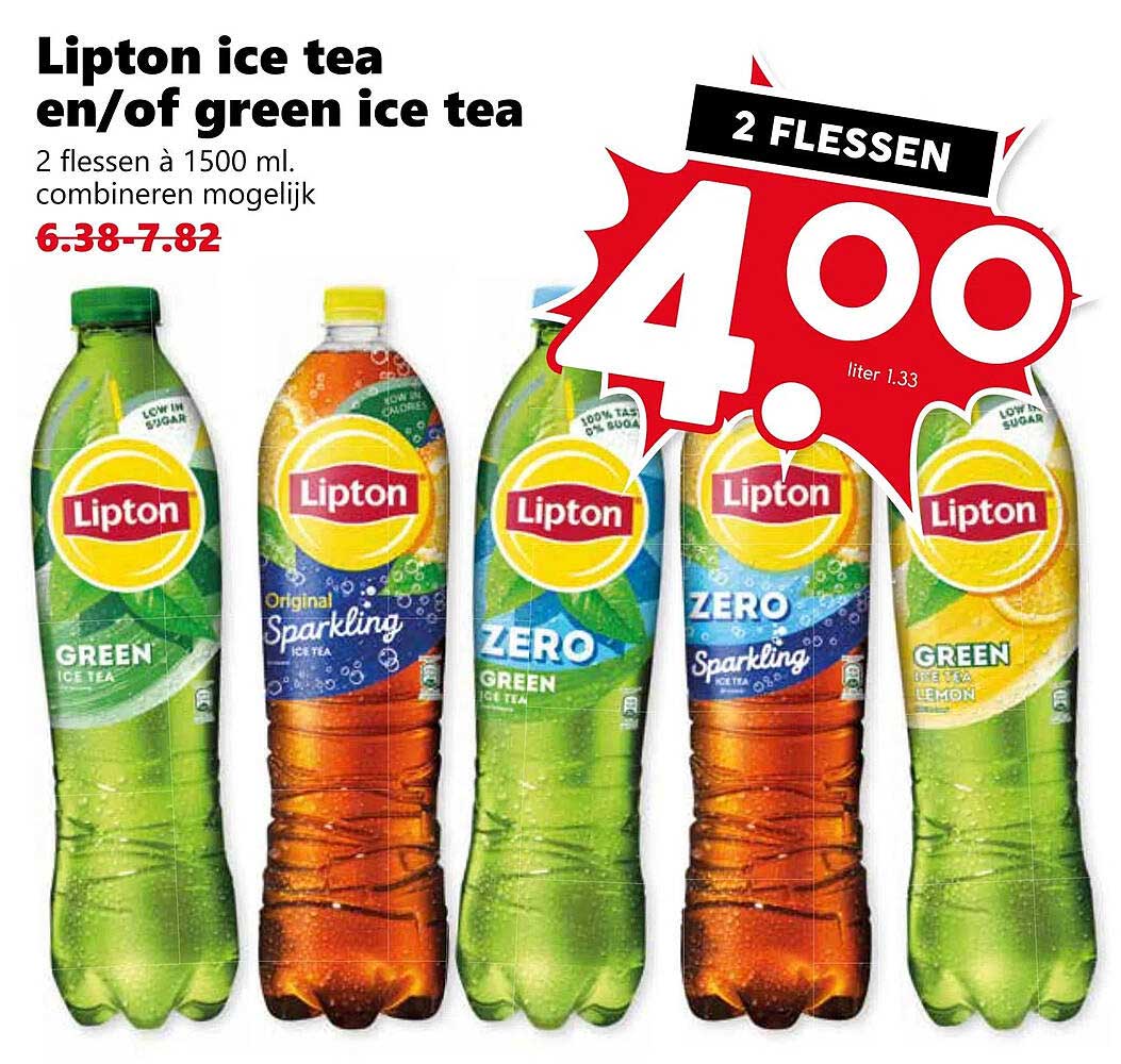 Lipton ice tea en/of green ice tea