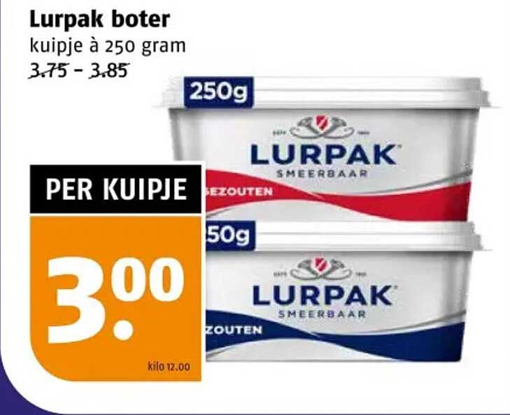 Lurpak boter kuipje à 250 gram