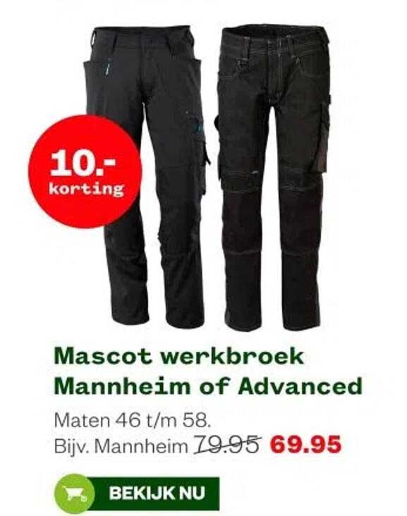 Mascot werkbroek Mannheim of Advanced