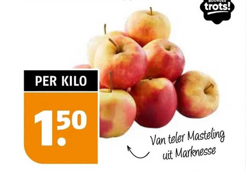 Mastelingen appels per kilo
