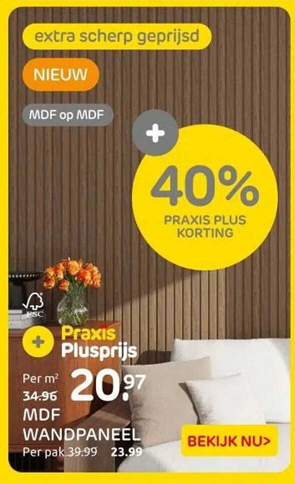 MDF WANDPANEEL