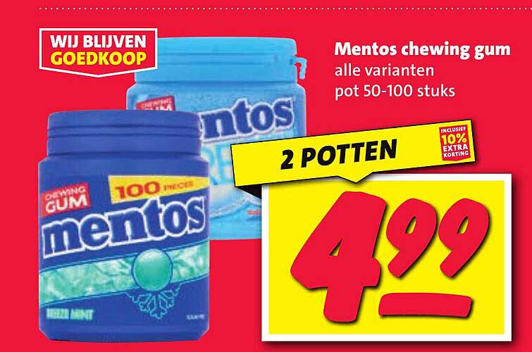 Mentos chewing gum