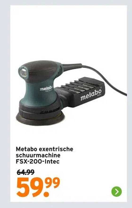 Metabo excentrische schuurmachine FSX-200-Intec