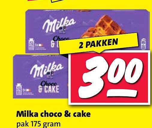 Milka choco & cake pak 175 gram