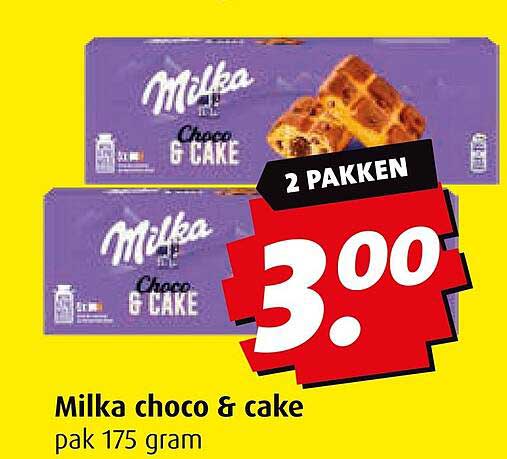 Milka choco & cake pak 175 gram