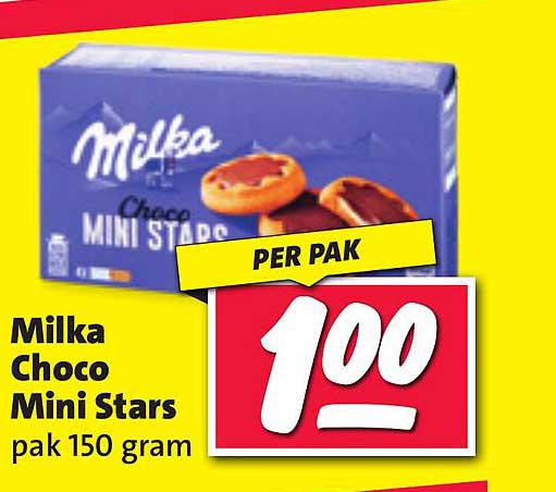 Milka Choco Mini Stars pak 150 gram