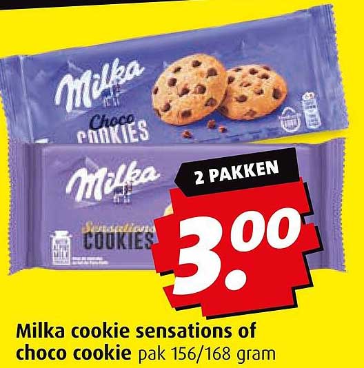 Milka cookie sensations of choco cookie pak 156/168 gram