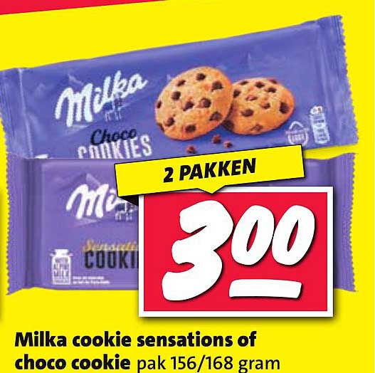 Milka cookie sensations of choco cookie pak 156/168 gram