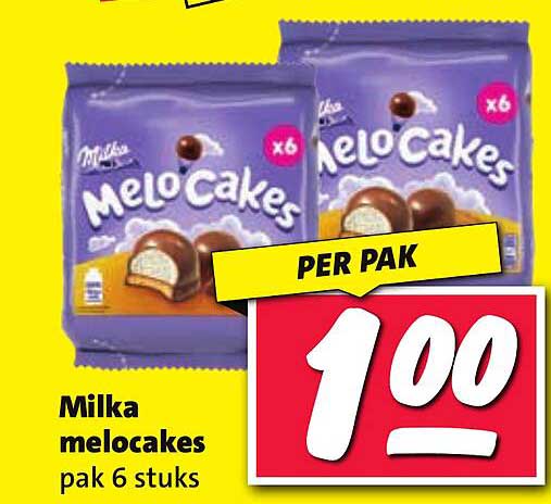 Milka melocakes pak 6 stuks