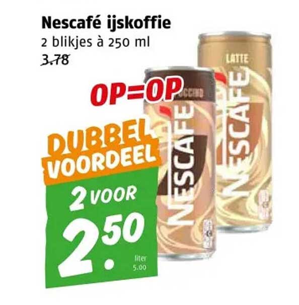 Nescafé ijskoffie 2 blijkjes à 250 ml