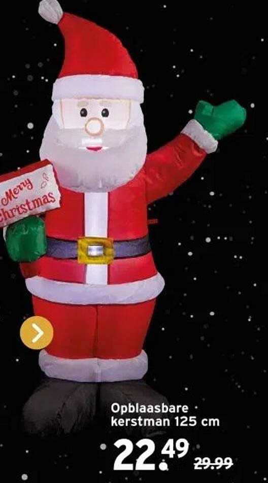 Opblaasbare kerstman 125 cm
