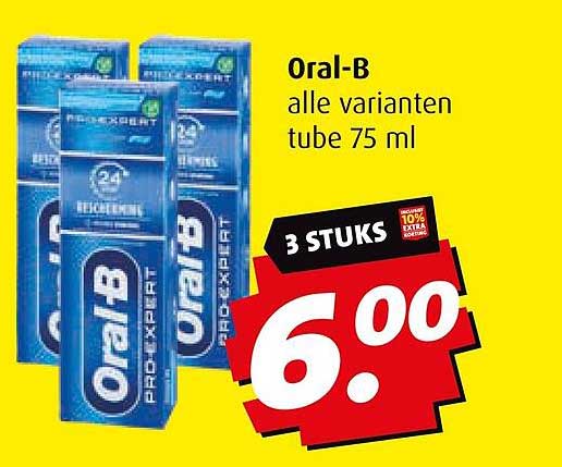 Oral-B alle varianten tube 75 ml
