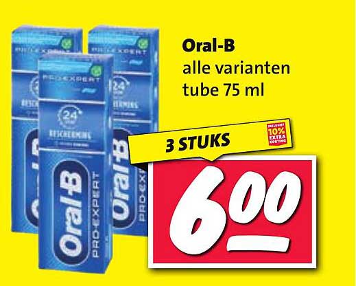 Oral-B alle varianten tube 75 ml