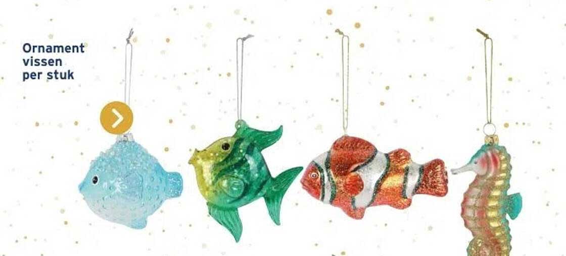 Ornament vissen per stuk