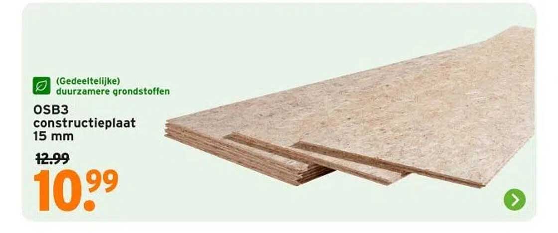 OSB3 constructieplaat 15 mm