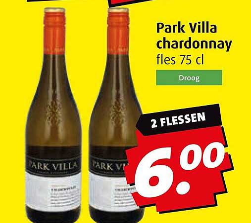 Park Villa chardonnay fles 75 cl