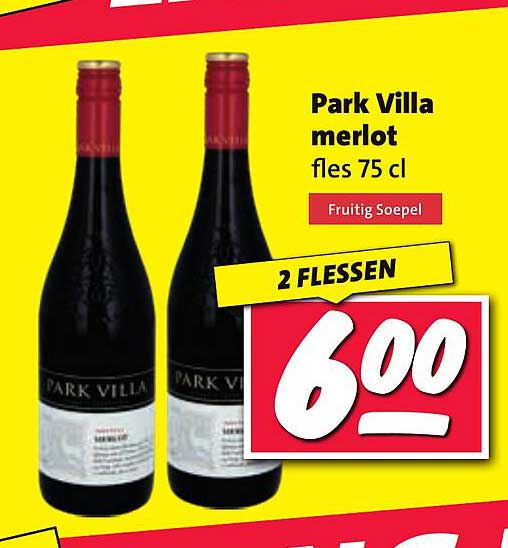 Park Villa merlot fles 75 cl