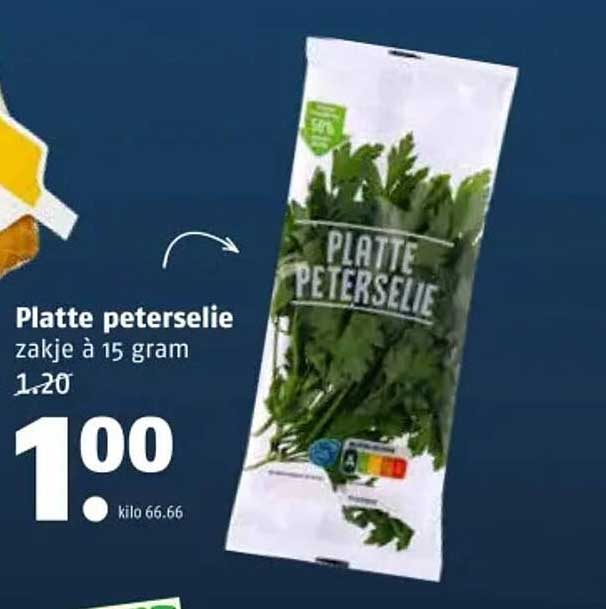 Platte peterselie zakje à 15 gram