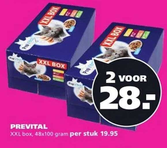 PREVITAL XXL box, 48x100 gram