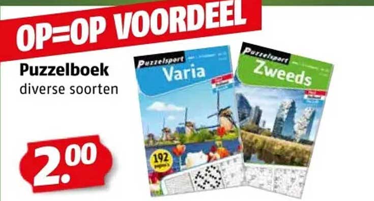 Puzzelboek diverse soorten