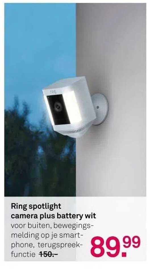 Ring spotlight camera plus battery wit