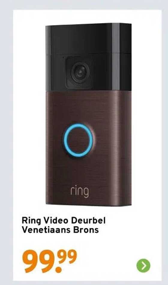Ring Video Deurbel Venetiaans Brons