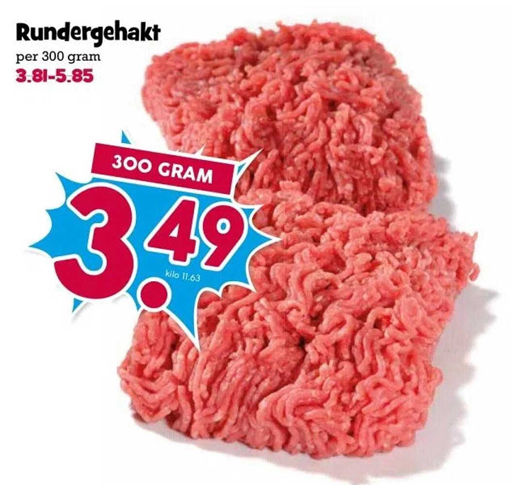 Rundgehakt per 300 gram