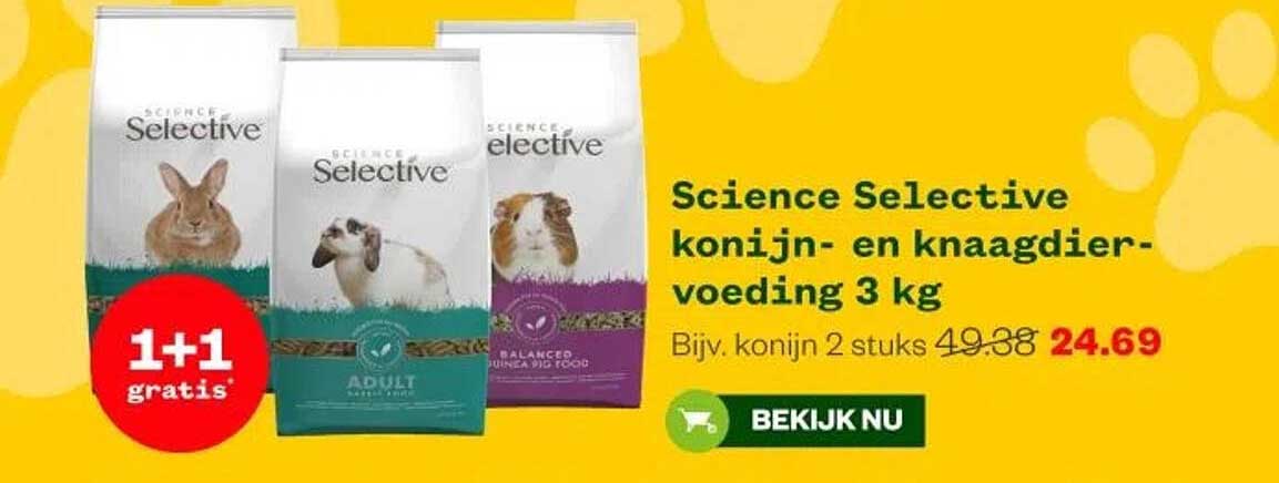 Science Selective konijn- en knaagdier-voeding 3 kg