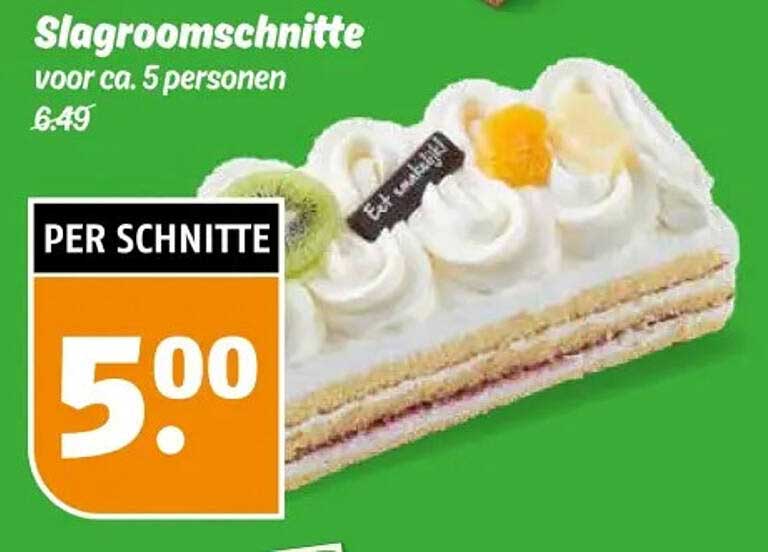 Slagroomsnchitte voor ca. 5 personen