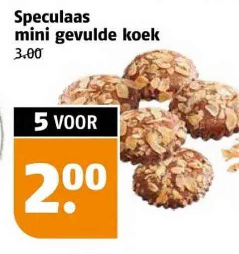 Speculaas mini gevulde koek