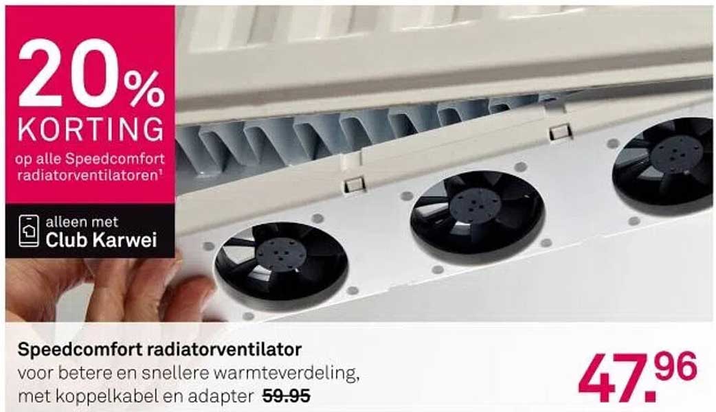 Speedcomfort radiatorventilator