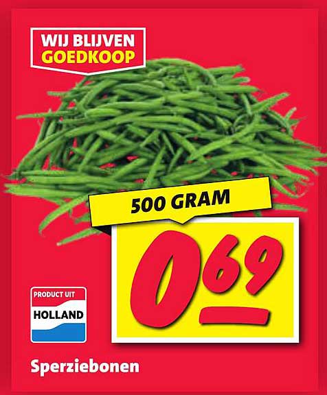 Sperziebonen 500 gram