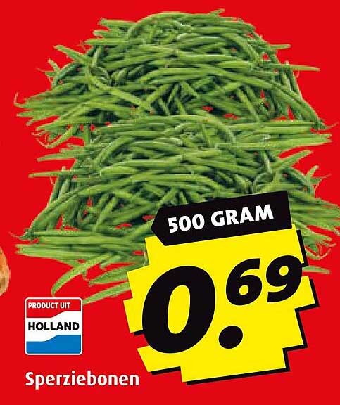 Sperziebonen 500 gram