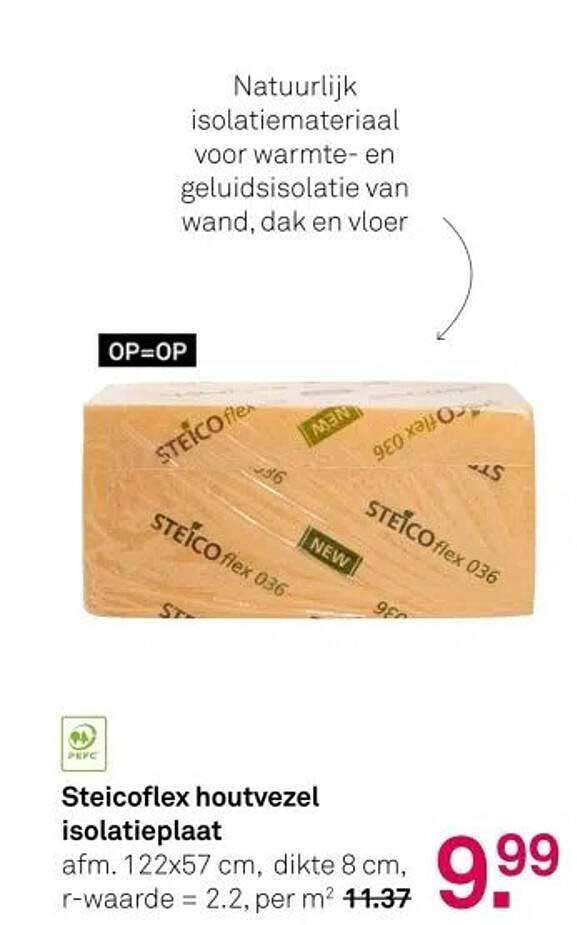Steicoflex houtvezel isolatieplaat