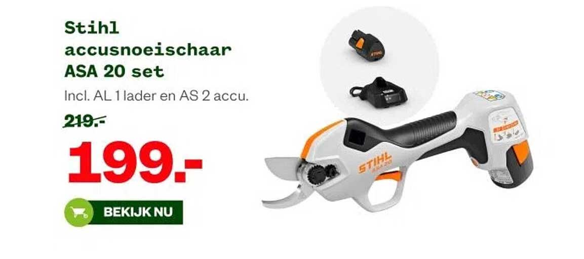 Stihl accusoiseischaars ASA 20 set