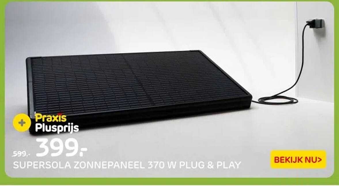 SUPERSOLA ZONNEPANEEL 370 W PLUG & PLAY