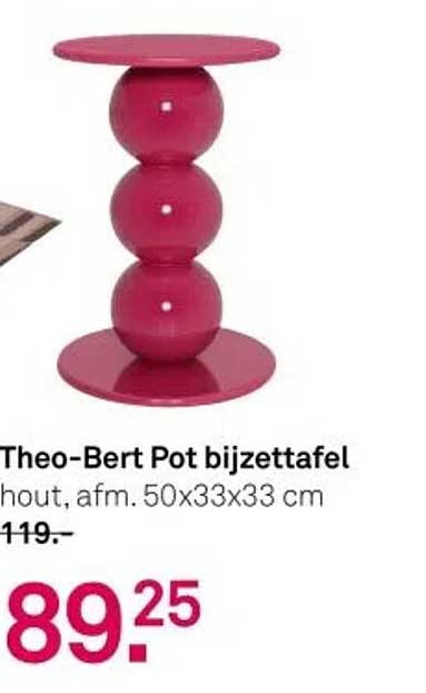 Theo-Bert Pot bijzettafel