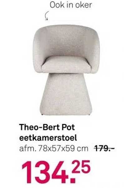 Theo-Bert Pot eetcamerastoel