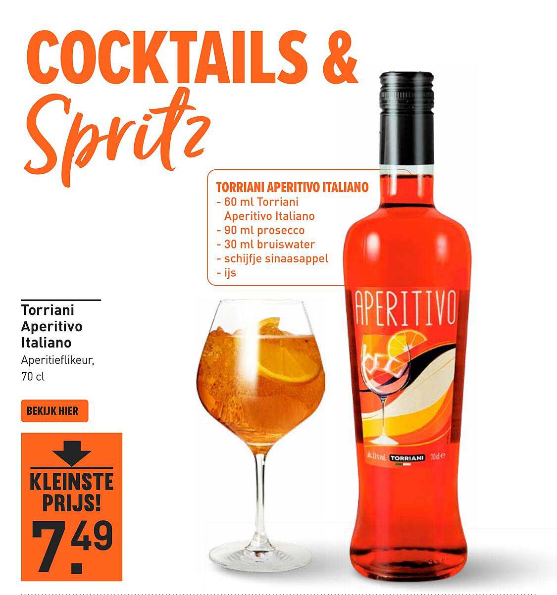 Torriani Aperitivo Italiano, Aperitieflikeur, 70 cl