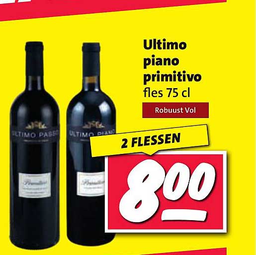 Ultimo piano primitivo fles 75 cl
