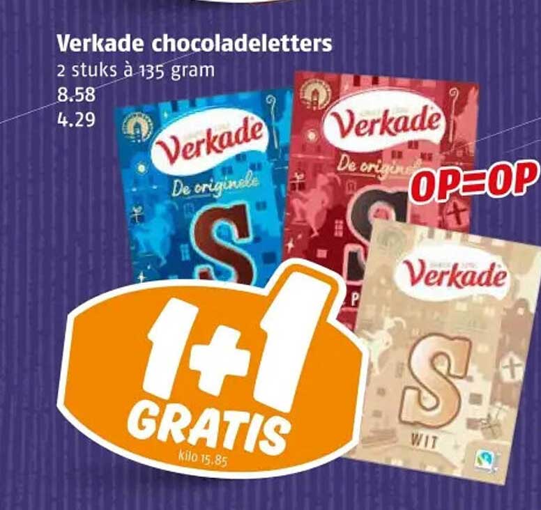 Verkade chocoladeletters