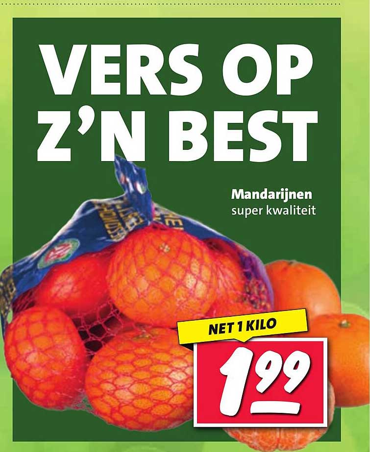 VERS OP Z'N BEST Mandarijnen super kwaliteit