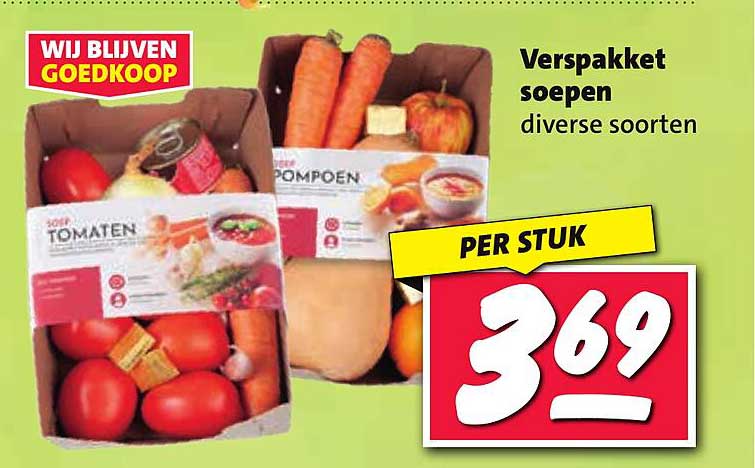 Verspakket soepen diverse soorten