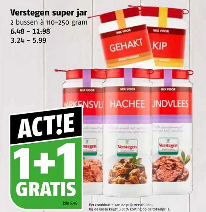 Verstegen super jar 2 bussen à 110-250 gram